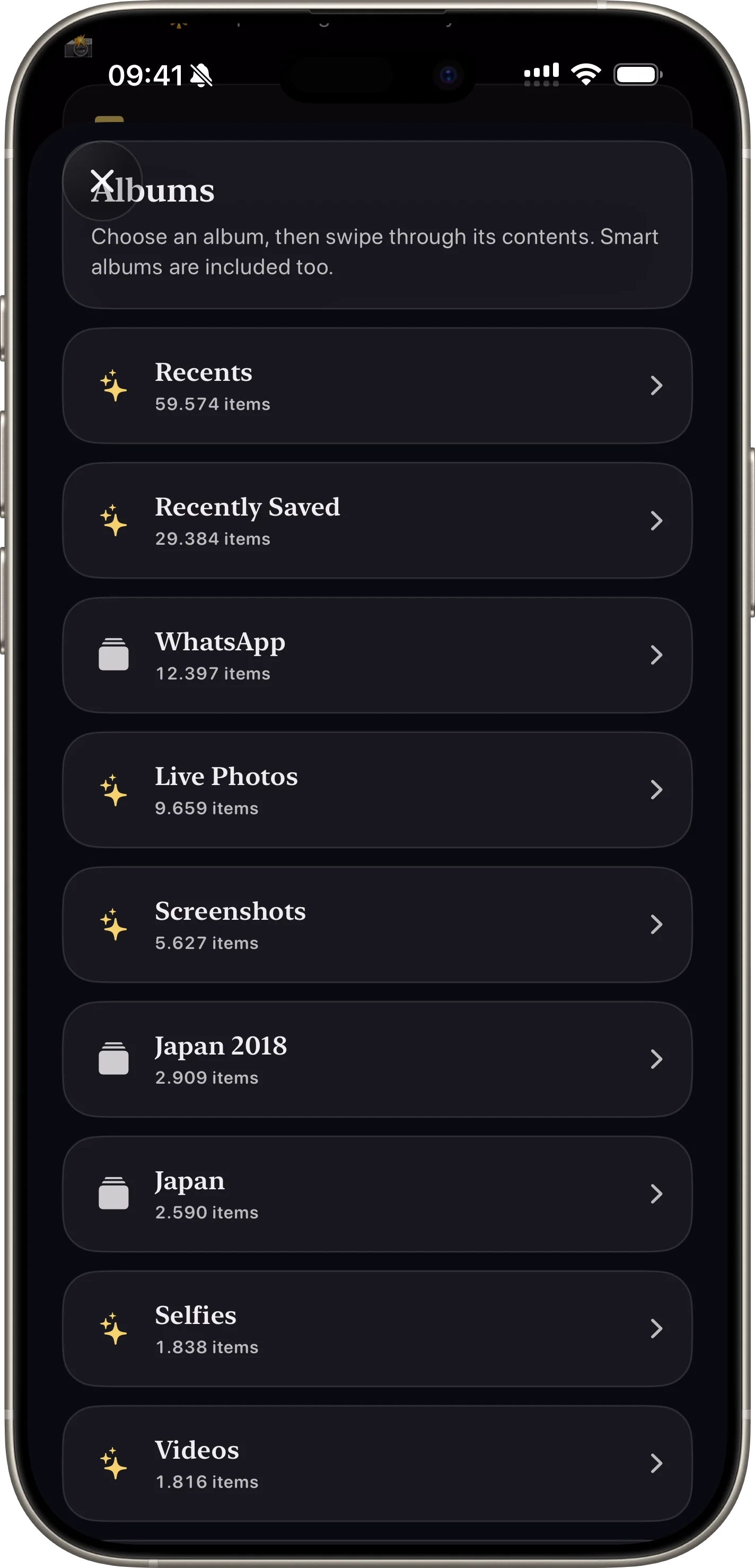 Limpeza por Categorias e Albuns